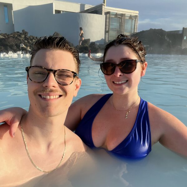 Couple in the Blue Lagoon