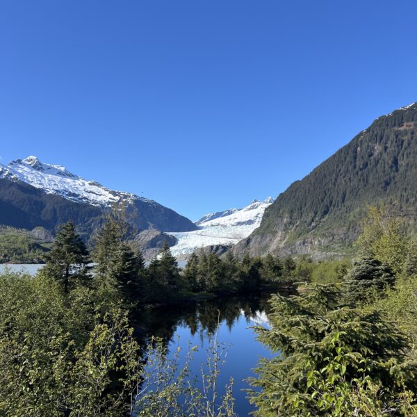 Mendenhall glacier and water