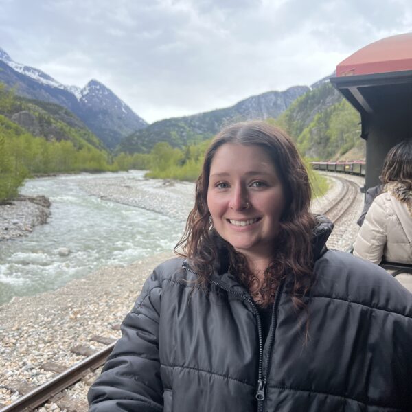 Woman on White Pass Railroad Tour